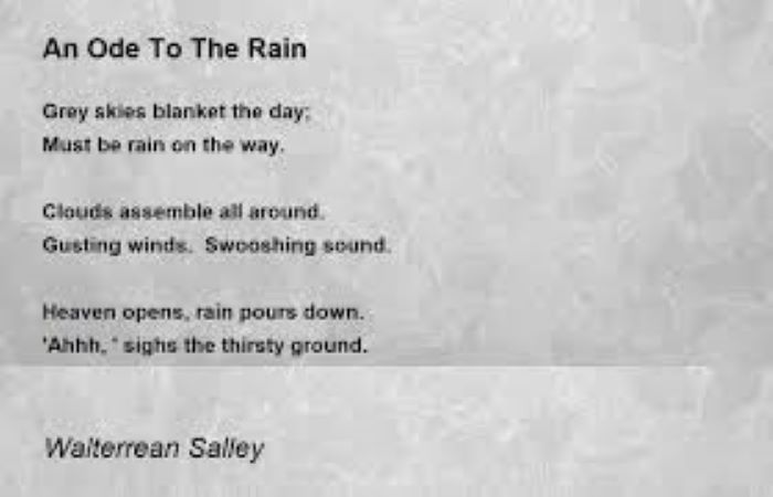 An Ode To The Rainy Season